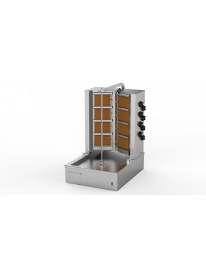 Alttan Motorlu V Tipi Döner Makinesi, 8 Radyanlı, Gazlı